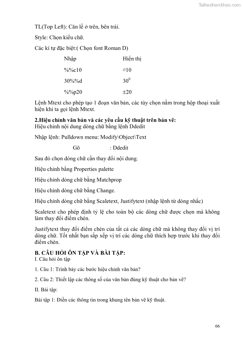 Giáo trình Thực hành autocad trường cđ nghề Đà Nẵng - 6 Trang 67