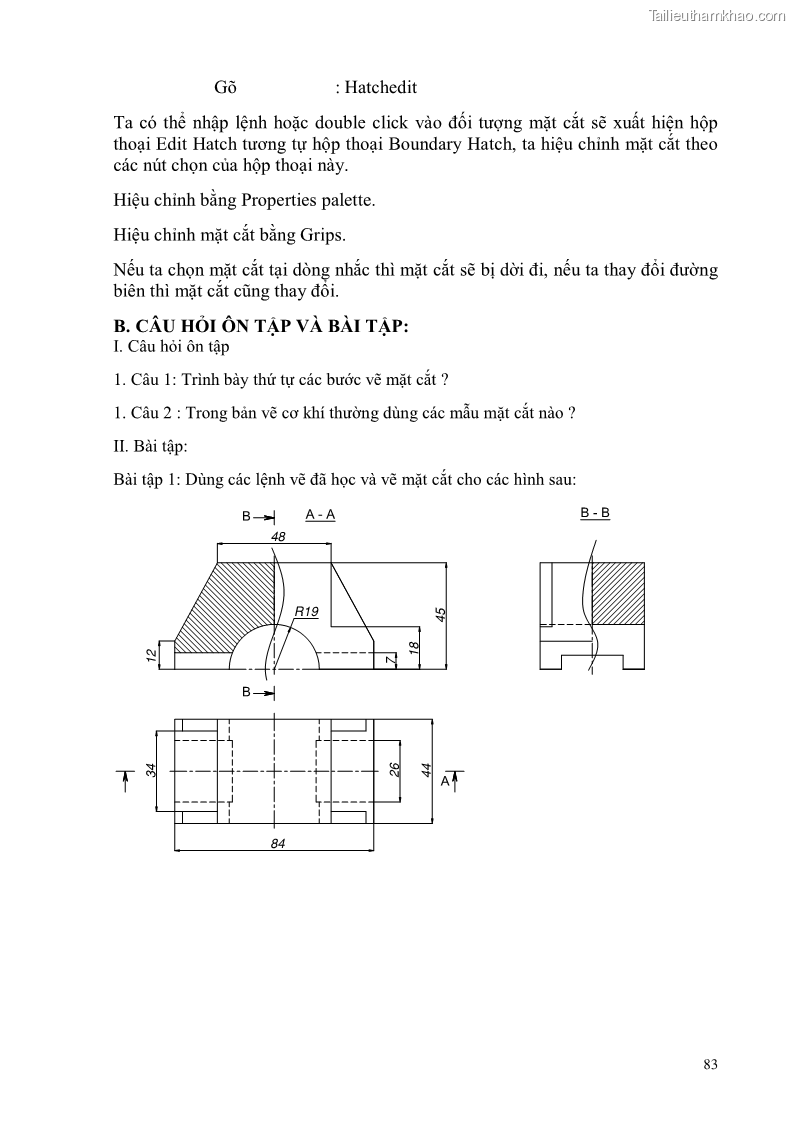 Giáo trình Thực hành autocad trường cđ nghề Đà Nẵng - 7 Trang 84