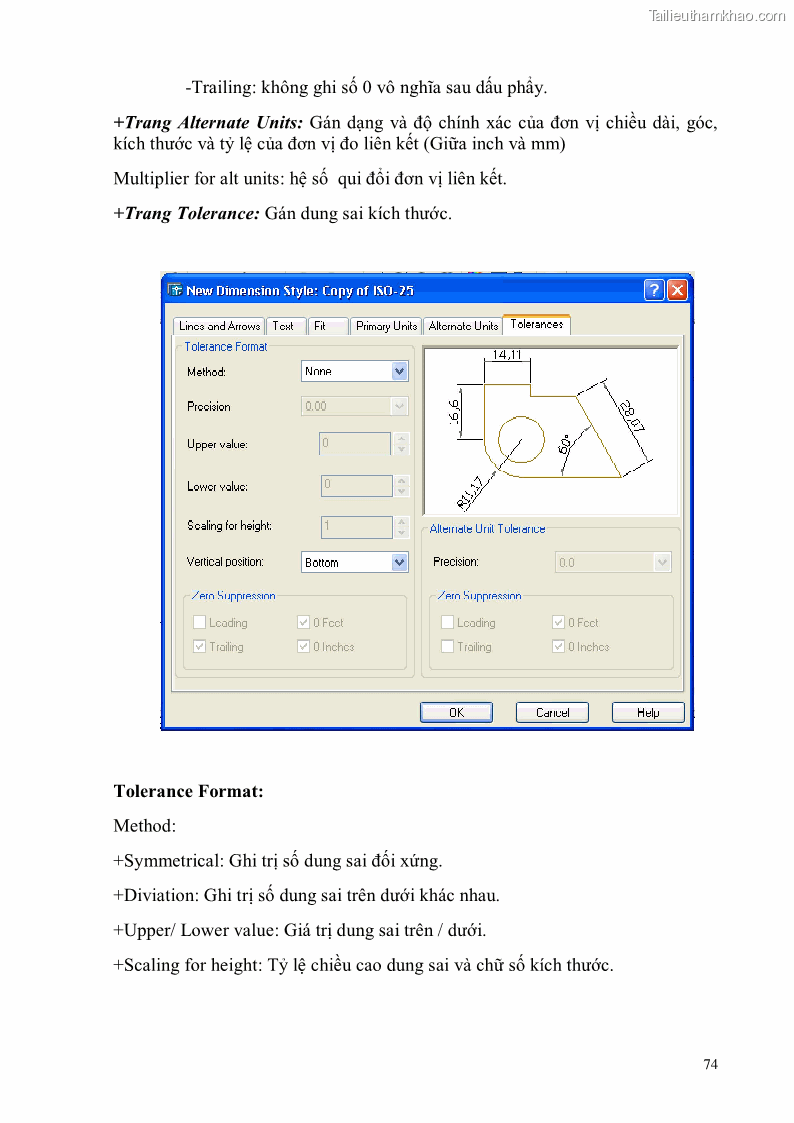 Giáo trình Thực hành autocad trường cđ nghề Đà Nẵng - 7 Trang 75