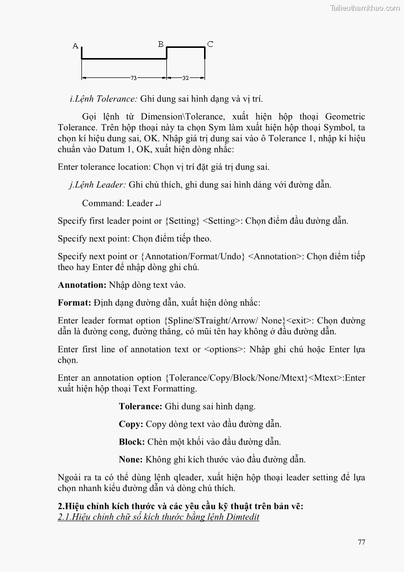 Giáo trình Thực hành autocad trường cđ nghề Đà Nẵng - 7 Trang 78