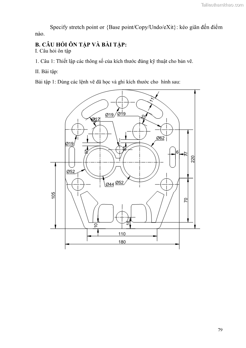 Giáo trình Thực hành autocad trường cđ nghề Đà Nẵng - 7 Trang 80