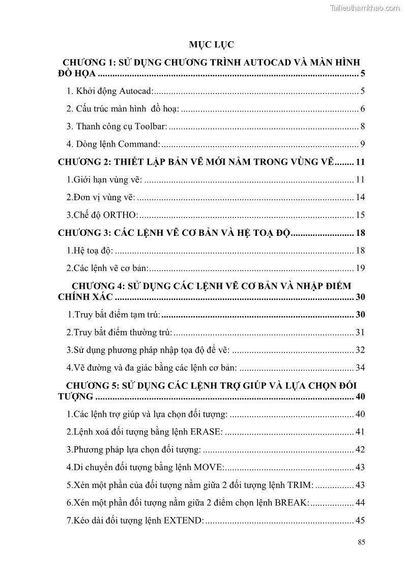 Giáo trình Thực hành autocad trường cđ nghề Đà Nẵng - 8 Trang 86