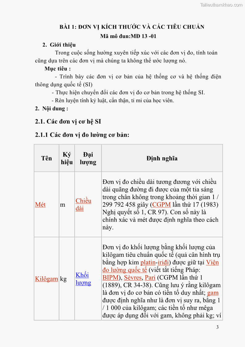 Giáo trình Đo lường điện tử Nghề Điện tử công nghiệp - CĐ-TC - Trường Cao đẳng Nghề Đồng Tháp - 1 Trang 7