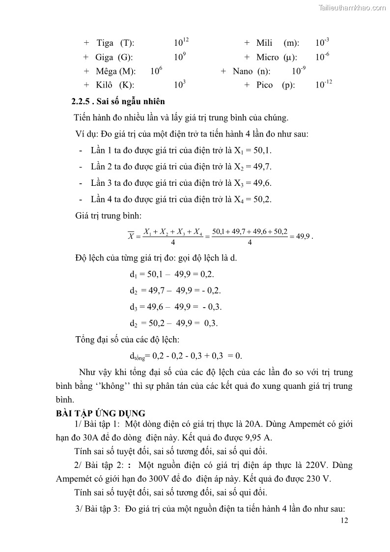 Giáo trình Đo lường điện tử Nghề Điện tử công nghiệp - CĐ-TC - Trường Cao đẳng Nghề Đồng Tháp - 2 Trang 16