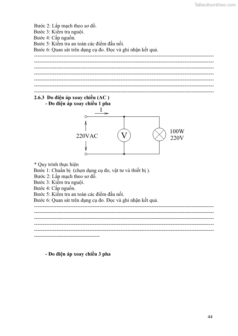 Giáo trình Đo lường điện tử Nghề Điện tử công nghiệp - CĐ-TC - Trường Cao đẳng Nghề Đồng Tháp - 4 Trang 48