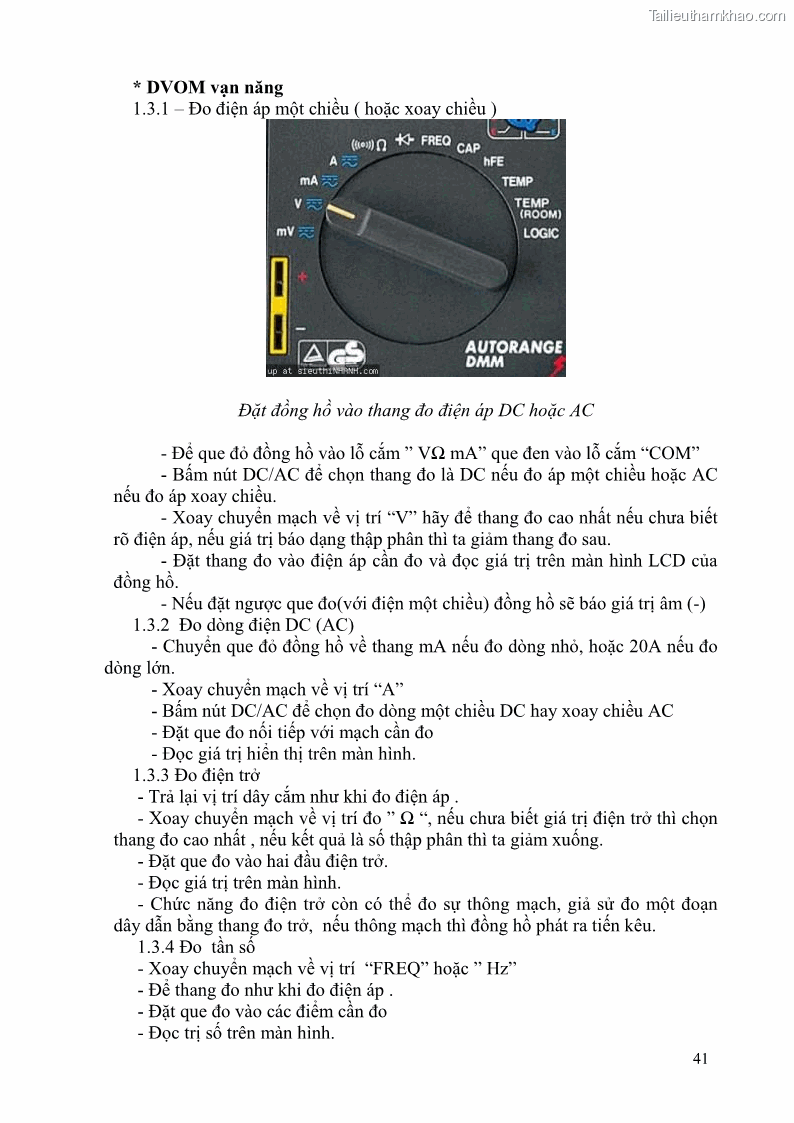 Giáo trình Đo lường điện tử Nghề Điện tử công nghiệp - CĐ-TC - Trường Cao đẳng Nghề Đồng Tháp - 4 Trang 45