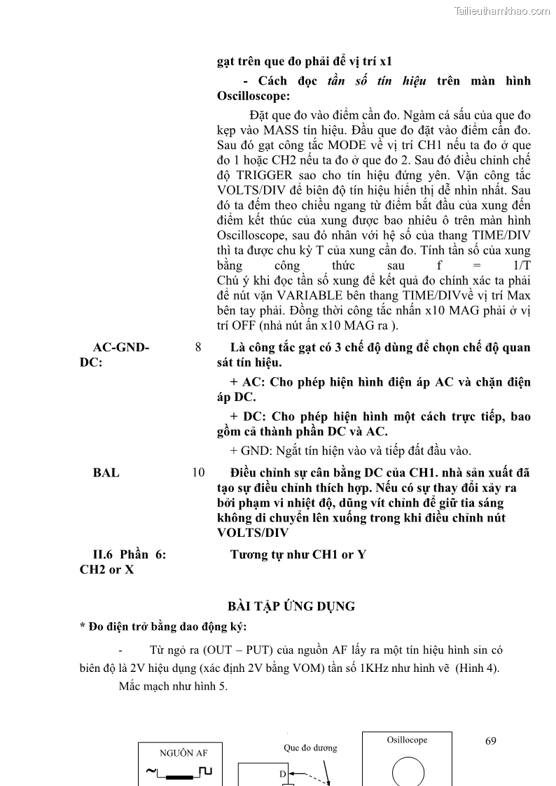 Giáo trình Đo lường điện tử Nghề Điện tử công nghiệp - CĐ-TC - Trường Cao đẳng Nghề Đồng Tháp - 7 Trang 73