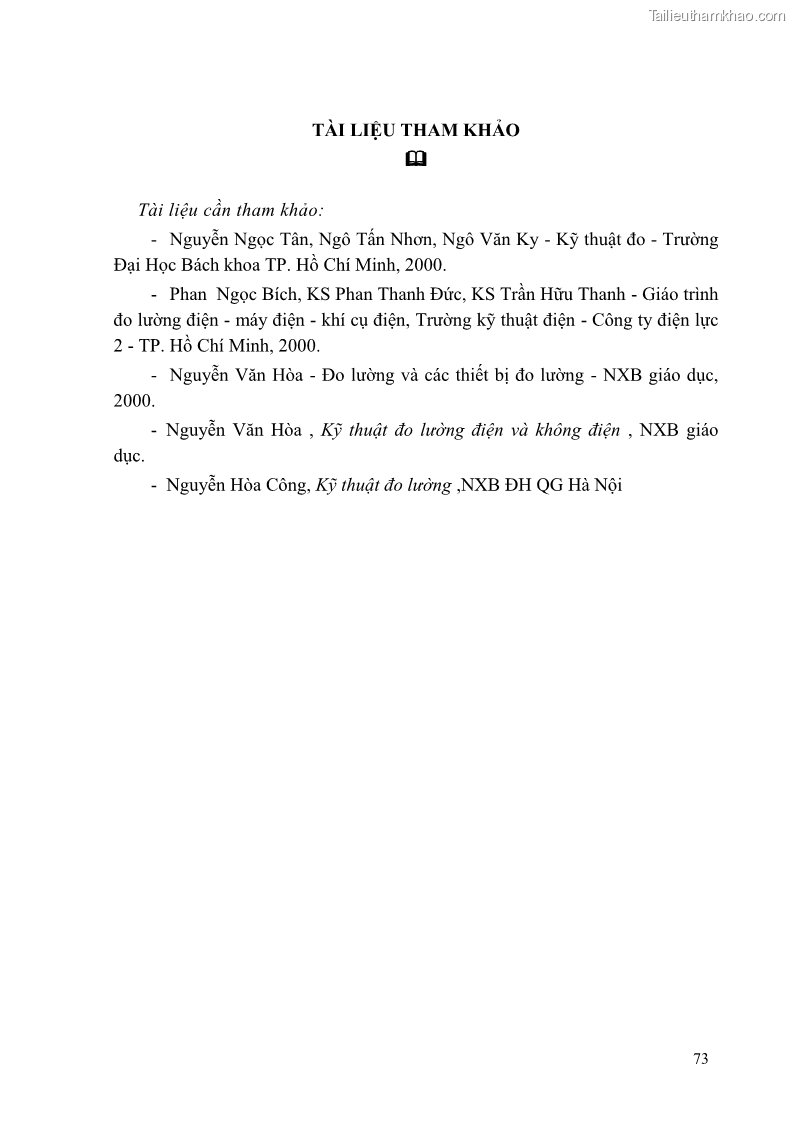 Giáo trình Đo lường điện tử Nghề Điện tử công nghiệp - CĐ-TC - Trường Cao đẳng Nghề Đồng Tháp - 7 Trang 77