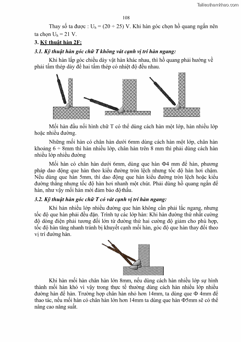 Giáo trình Hàn hồ quang tay cơ bản Nghề Hàn - Trường CĐ Lào Cai - 10 Trang 109