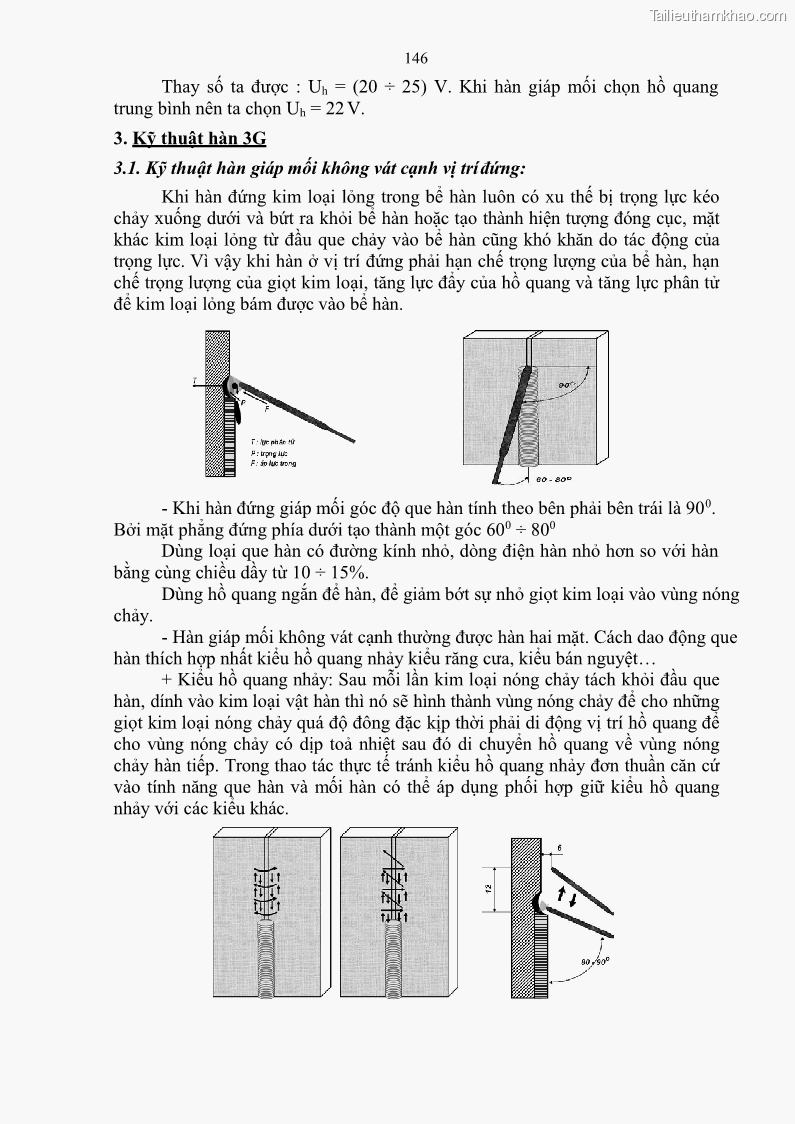 Giáo trình Hàn hồ quang tay cơ bản Nghề Hàn - Trường CĐ Lào Cai - 13 Trang 147
