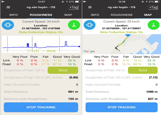 Hình 3 1 Giao diện của phần mềm đo đạc chỉ số IRI RoadLabPro Giao diện của 3