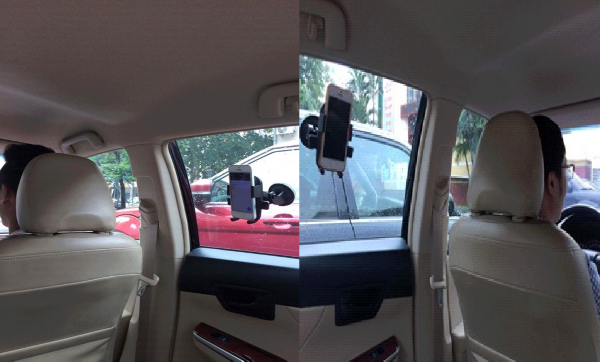 Hình 3 2 Gắn điện thoại thông mình đã cài sẵn phần mềm RoadLabPro tại 3 vị 1