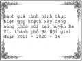 Đánh giá tình hình thực hiện quy hoạch xây dựng nông thôn mới tại huyện Ba Vì, thành phố Hà Nội giai đoạn 2011 - 2020 - 16