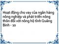 Hoạt Động Cho Vay Của Ngân Hàng Nông Nghiệp Và Phát Triển Nông Thôn Quảng Bình Đối Với Nông Hộ