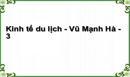 Kinh tế du lịch - Vũ Mạnh Hà - 3