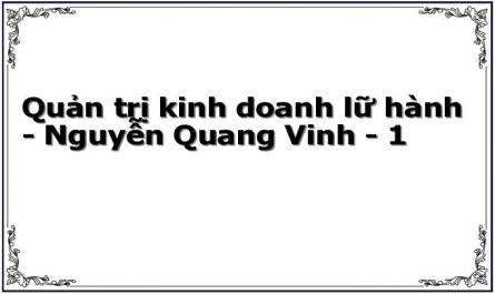 Quản trị kinh doanh lữ hành - Nguyễn Quang Vinh - 1