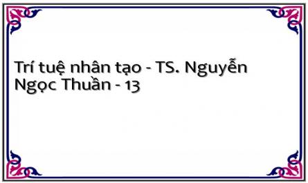 Trí tuệ nhân tạo - TS. Nguyễn Ngọc Thuần - 13