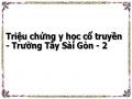 Triệu chứng y học cổ truyền - Trường Tây Sài Gòn - 2