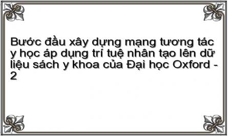 Bước đầu xây dựng mạng tương tác y học áp dụng trí tuệ nhân tạo lên dữ liệu sách y khoa của Đại học Oxford - 2