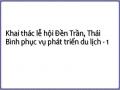 Khai thác lễ hội Đền Trần, Thái Bình phục vụ phát triển du lịch - 1