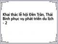 Khai thác lễ hội Đền Trần, Thái Bình phục vụ phát triển du lịch - 2