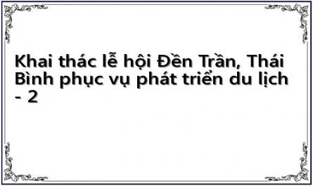 Khai thác lễ hội Đền Trần, Thái Bình phục vụ phát triển du lịch - 2