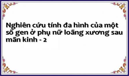 Nghiên cứu tính đa hình của một số gen ở phụ nữ loãng xương sau mãn kinh - 2