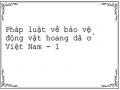 Pháp luật về bảo vệ động vật hoang dã ở Việt Nam - 1