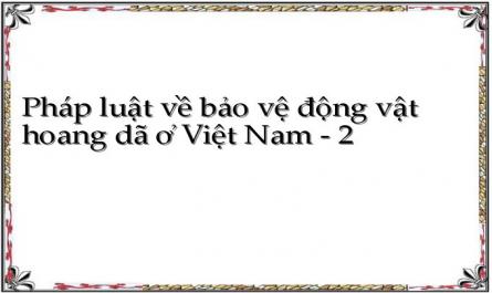 Pháp luật về bảo vệ động vật hoang dã ở Việt Nam - 2