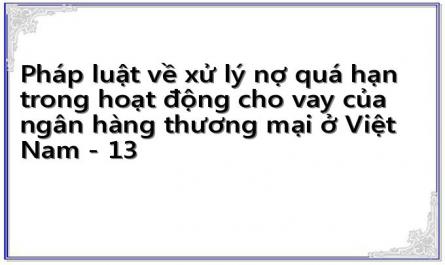 Pháp luật về xử lý nợ quá hạn trong hoạt động cho vay của ngân hàng thương mại ở Việt Nam - 13