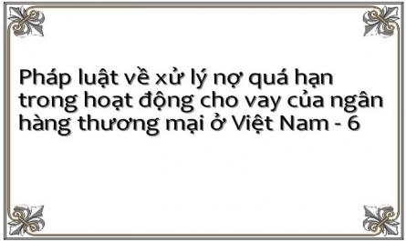 Quản Lý Và Hạn Chế Nợ Quá Hạn Trong Hoạt Động Cho Vay Của Ngân Hàng Thương Mại Ở Việt Nam