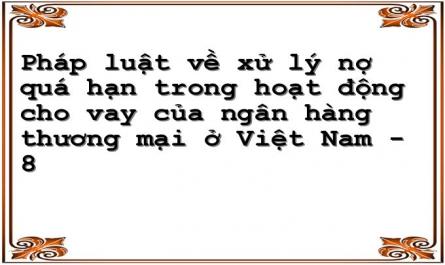Xử Lý Nqh Trong Trường Hợp Cho Vay Theo Chỉ Định Của Chính Phủ