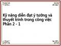 Kỹ năng diễn đạt ý tưởng và thuyết trình trong công việc Phần 2