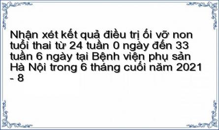 Phân Bố Ối Vỡ Non Theo Đặc Điểm Tình Trạng Nước Ối