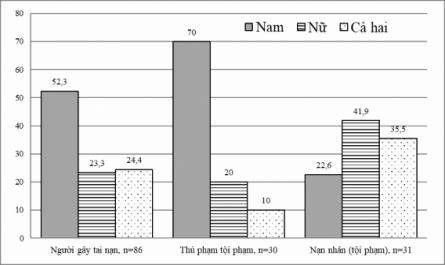 Tỉ Lệ Nam/nữ Được Mô Tả Là Nạn Nhân/thủ Phạm Trên Bmđt