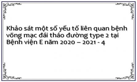 Phân Loại Quốc Tế Bệnh Vmđtđ Và Phù Hoàng Điểm Đtđ