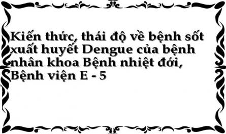 Lịch Sử Liên Quan Đến Sốt Xuất Huyết Nhận Xét: