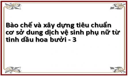 Một Số Công Thức Bào Chế Dung Dịch Vệ Sinh Phụ Nữ