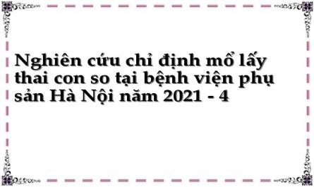 Tỉ Lệ Mlt Của Bệnh Viện Phụ Sản Hà Nội Năm 2021