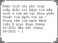 Phân tích chi phí trực tiếp điều trị bệnh tim bẩm sinh ở trẻ em tại khoa phẫu thuật tim mạch trẻ em - Trung tâm tim mạch Bệnh viện E giai đoạn tháng 01-2021 đến hết tháng 06-2021 - 1