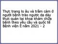 Thực trạng lo âu và trầm cảm ở người bệnh trào ngược dạ dày thực quản tại khoa khám chữa bệnh theo yêu cầu và quốc tế Bệnh viện E năm 2021 - 2