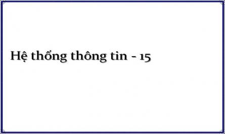 Dữ Liệu: Thể Hiện Mặt Tĩnh Của Htt, Là Thành Phần Cơ Bản Của Htt, Gồm Tập Hợp Các Thông