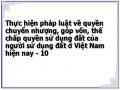 Thực hiện pháp luật về quyền chuyển nhượng, góp vốn, thế chấp quyền sử dụng đất của người sử dụng đất ở Việt Nam hiện nay - 10