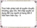 Nguyên Nhân Của Những Vi Phạm Pháp Luật Đất Đai Khi Hộ Gia Đình, Cá Nhân Và Các Doanh Nghiệp Thực Hiện Chuyển Nhượng, Góp Vốn, Thế Chấp Bằng Quyền