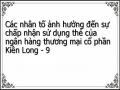 Các nhân tố ảnh hưởng đến sự chấp nhận sử dụng thẻ của ngân hàng thương mại cổ phần Kiên Long - 9