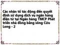 Các nhân tố tác động đến quyết định sử dụng dịch vụ ngân hàng điện tử tại Ngân hàng TMCP Phát triển nhà đồng bằng sông Cửu Long - 2