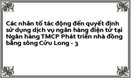 Dịch Vụ Ngân Hàng Điện Tử Và Các Hình Thái Phát Triển