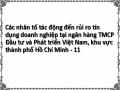 Các nhân tố tác động đến rủi ro tín dụng doanh nghiệp tại ngân hàng TMCP Đầu tư và Phát triển Việt Nam, khu vực thành phố Hồ Chí Minh - 11