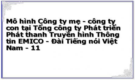 Mục Tiêu Hoàn Thiện Phát Triển Mô Hình Công Ty Mẹ - Công Ty Con Tại Tổng Công Ty Emico