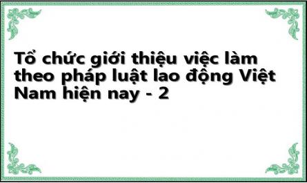 Tổ chức giới thiệu việc làm theo pháp luật lao động Việt Nam hiện nay - 2